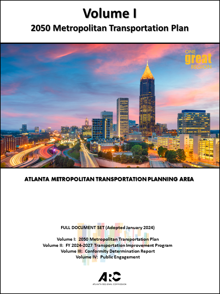 Report Cover Thumbnail - Volume 1, 2050 Metropolitan Transportation Plan for the Atlanta Metropolitan Transportation Planning Area